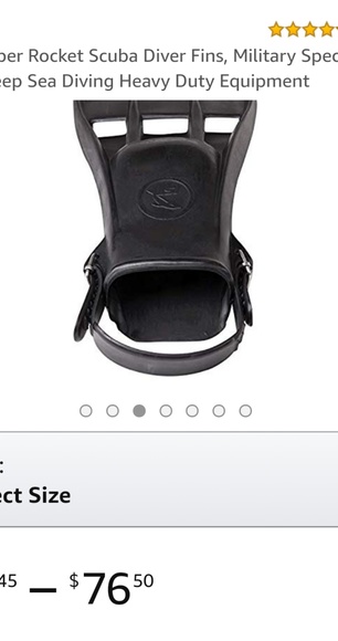 NEW!NWOB,IST rubber rocket military diving fins - Picture 3 of 7